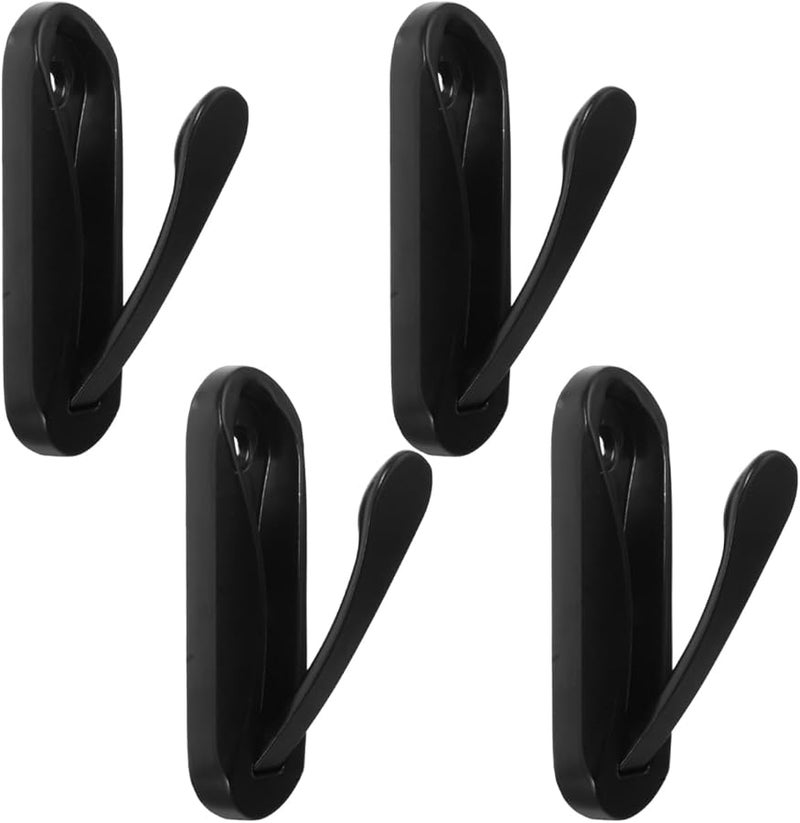 Foldable Wall Hooks 4 Pack Zinc Alloy Space Saving For Towels Robes Coats - Image 1